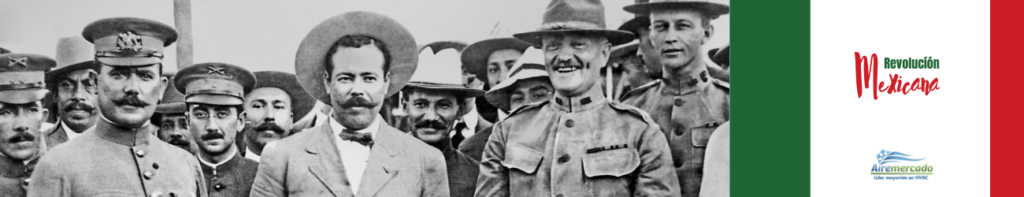 Generals Alvaro Obregon, John Pershing, and Francisco Pancho Villa at Fort Bliss, Texas. Aug. 27